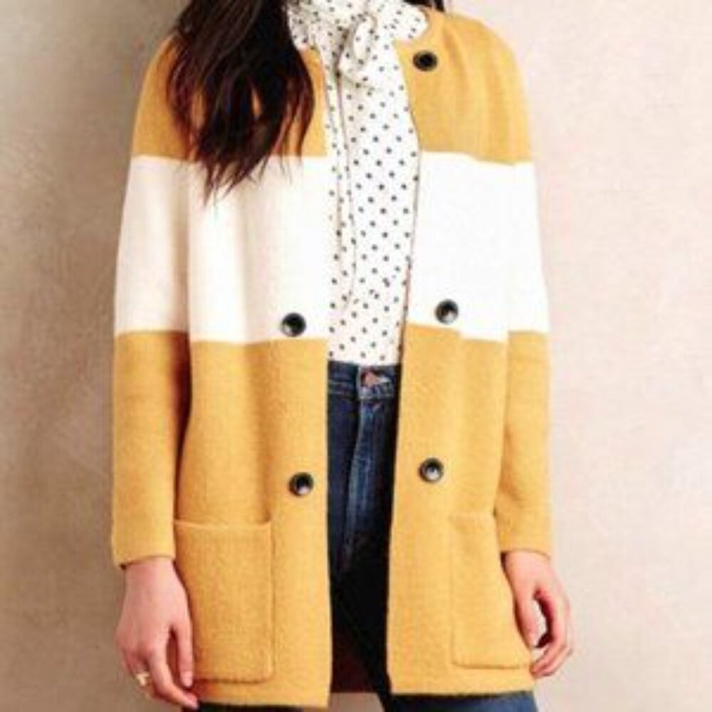 Anthropologie twee colorblock sweater by la Fee Verte XS